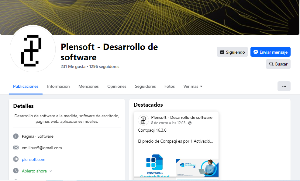 Plensoft Diseño Gráfico para Redes Sociales